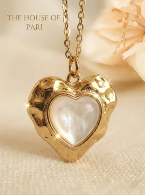 The Amora Pearl Heart Pendant